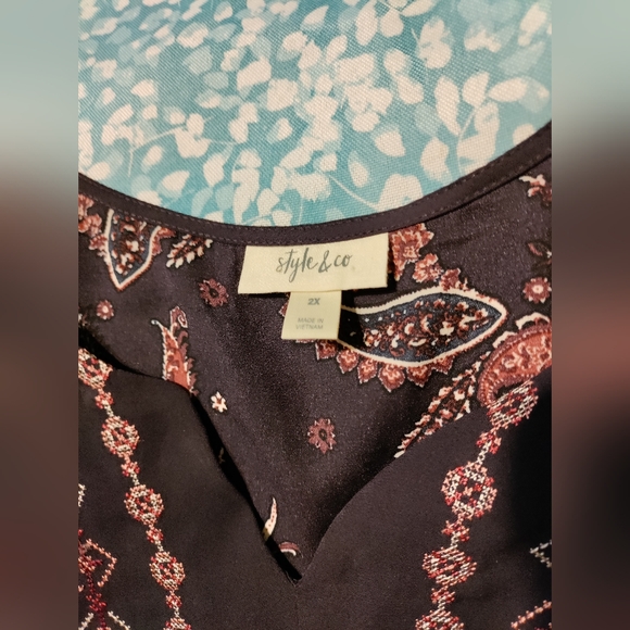 Style & Co Bohemian Trapeze Tunic Size 2X - Picture 5 of 5